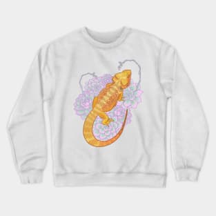 Bearded Dragon and Echeveria Crewneck Sweatshirt